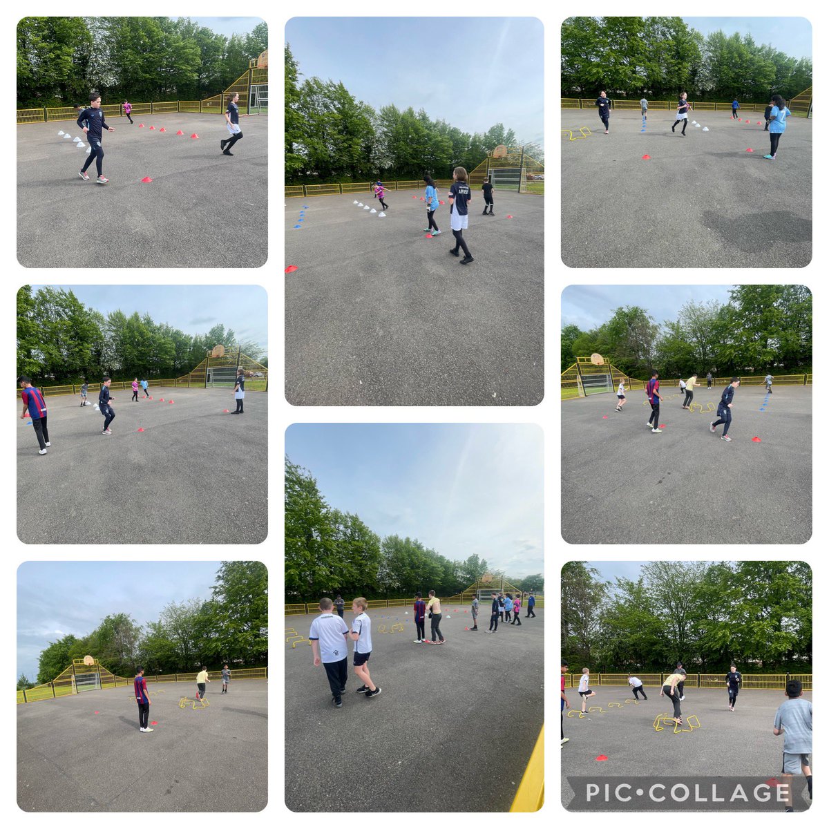 Fitness and stamina was the order of the day from Coach Paul. Less than 3 weeks to our big competition. We played a longer match than normal so Paul and I could discuss best positions for our players. The improvement is fabulous. #article15 @carronshoreps 🌕⚫️⚽️🐝