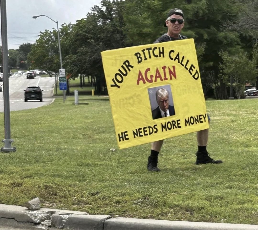 I don’t know the name of this Texas patriot, but he’s my hero.