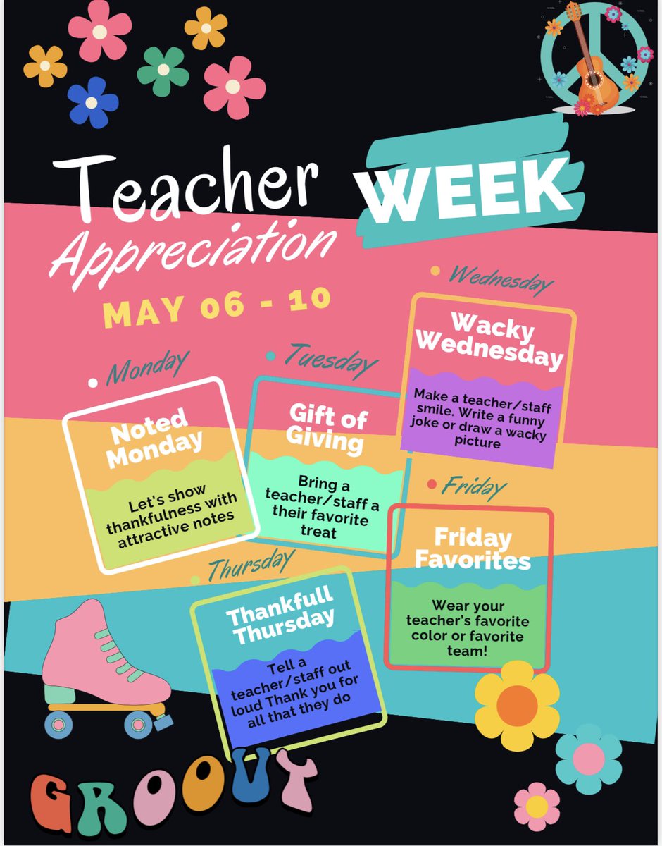 Happy Teacher Appreciation Week! Our staff is groovy and we are grateful for them all. #WPSProud