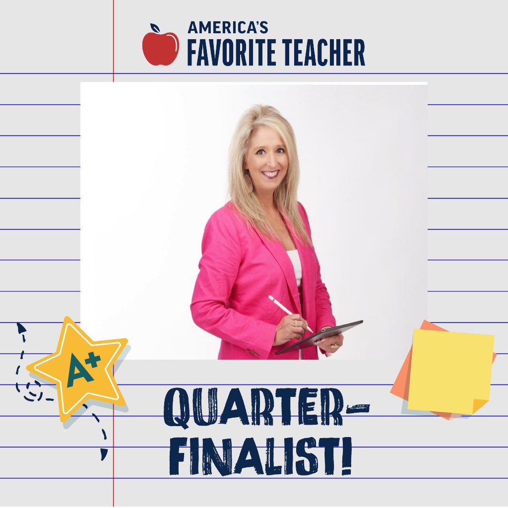 💗WOW! Thanks to all of you, I placed FIRST for the quarterfinals & advanced to the next level. Voting for Semi-Finalists ends Thursday, May 16th at 10pm EST. Please vote for free daily americasfavteacher.org/2024/kristen-b…