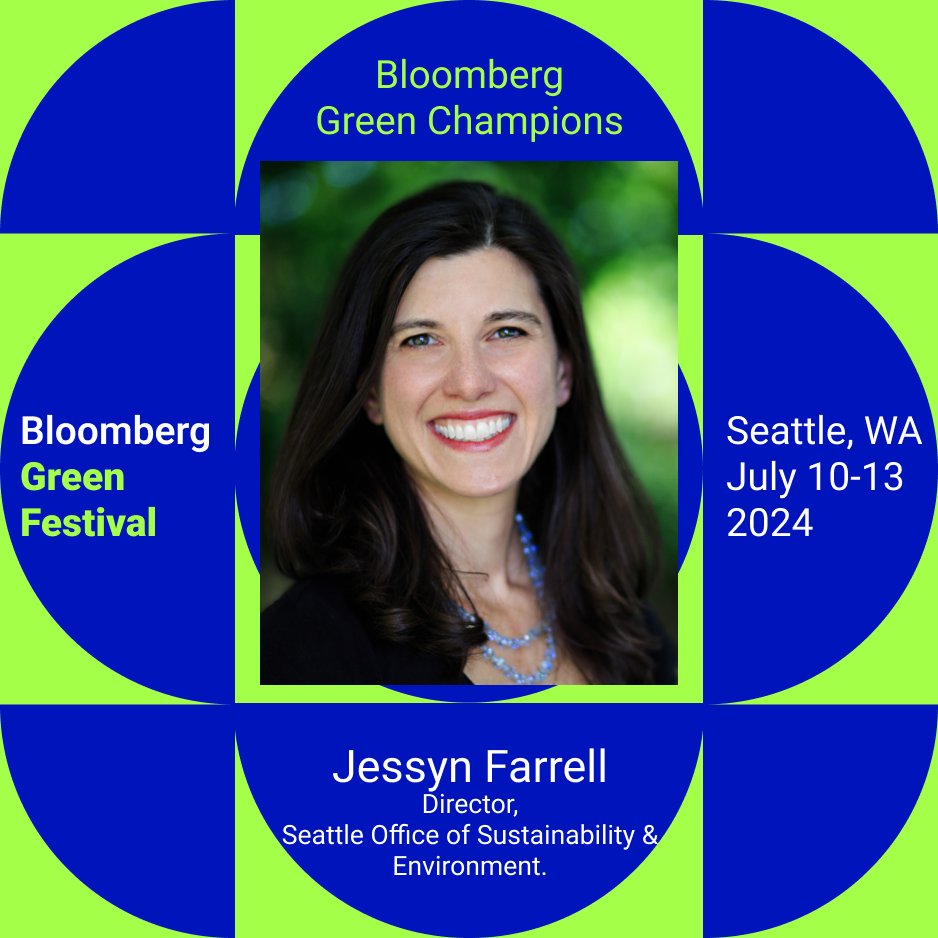 We are excited for @BloombergLive’s 2024 Green Festival as OSE director Jessyn Farrell and other #BBGGreenChampions collaborate on best practices for healthy futures. events.bloomberglive.com/bloomberg-gree…