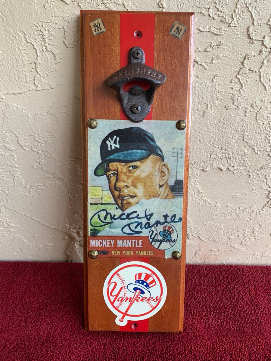 America’s game is in full force, celebrate with this handcrafted #NewYorkYankees bottle opener! Bring in the summer with this piece I crafted and celebrate the #Yankees at woodworkbyhutch.etsy.com/listing/123294… Please share 🇺🇸💪✝️