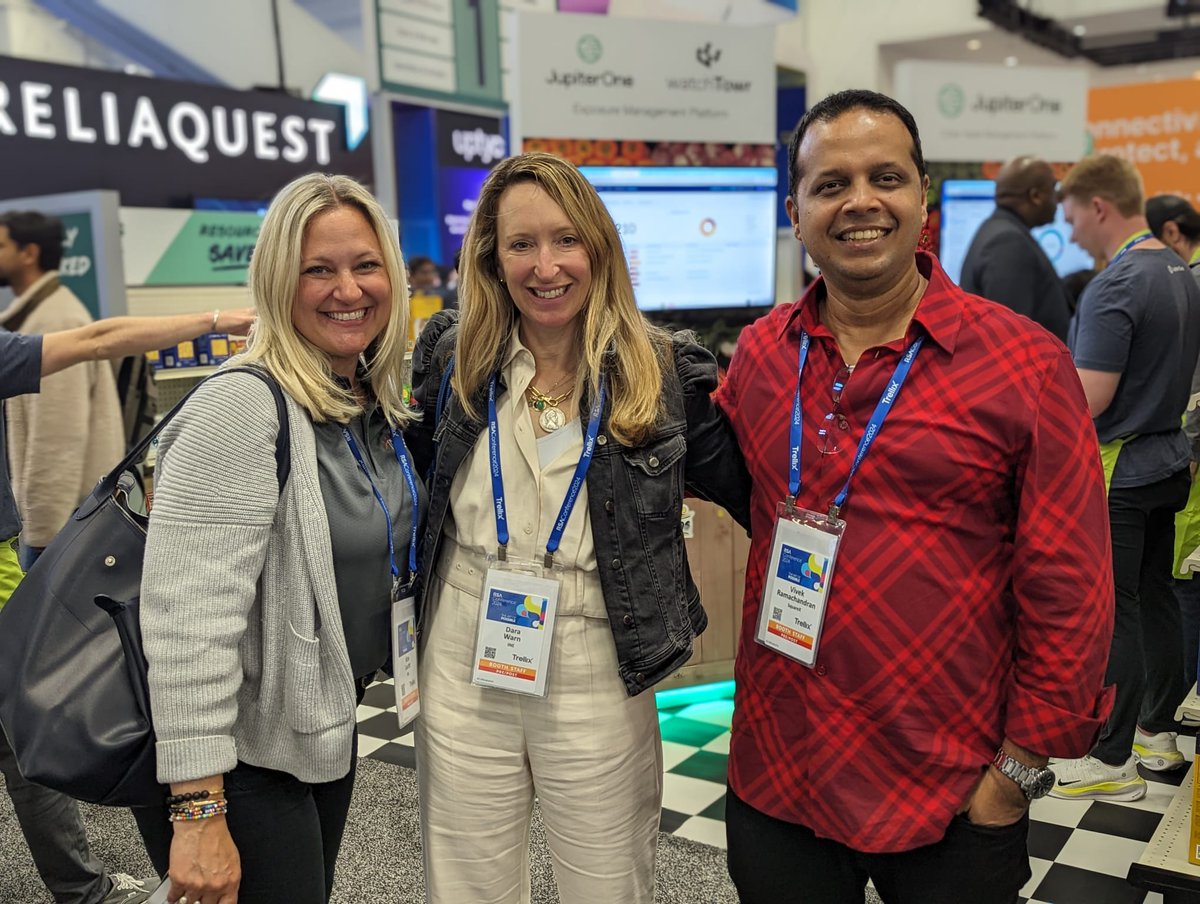 We met some folks from @INE, Dara and Kimberly, who came down to say hi to @vivekramac at our booth (336) at @RSAConference. INE acquired Vivek’s previous company, Pentester Academy.  

Great meeting you, Dara and Kimberly! 😊

#RSAC #RSAC2024 #RSAConference