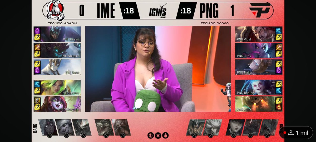 imewolves's tweet image. Draft do jogo 2!! 
Nokoita entrou no lugar da Eve, manda aí o #GoWolves #IGNISCUP