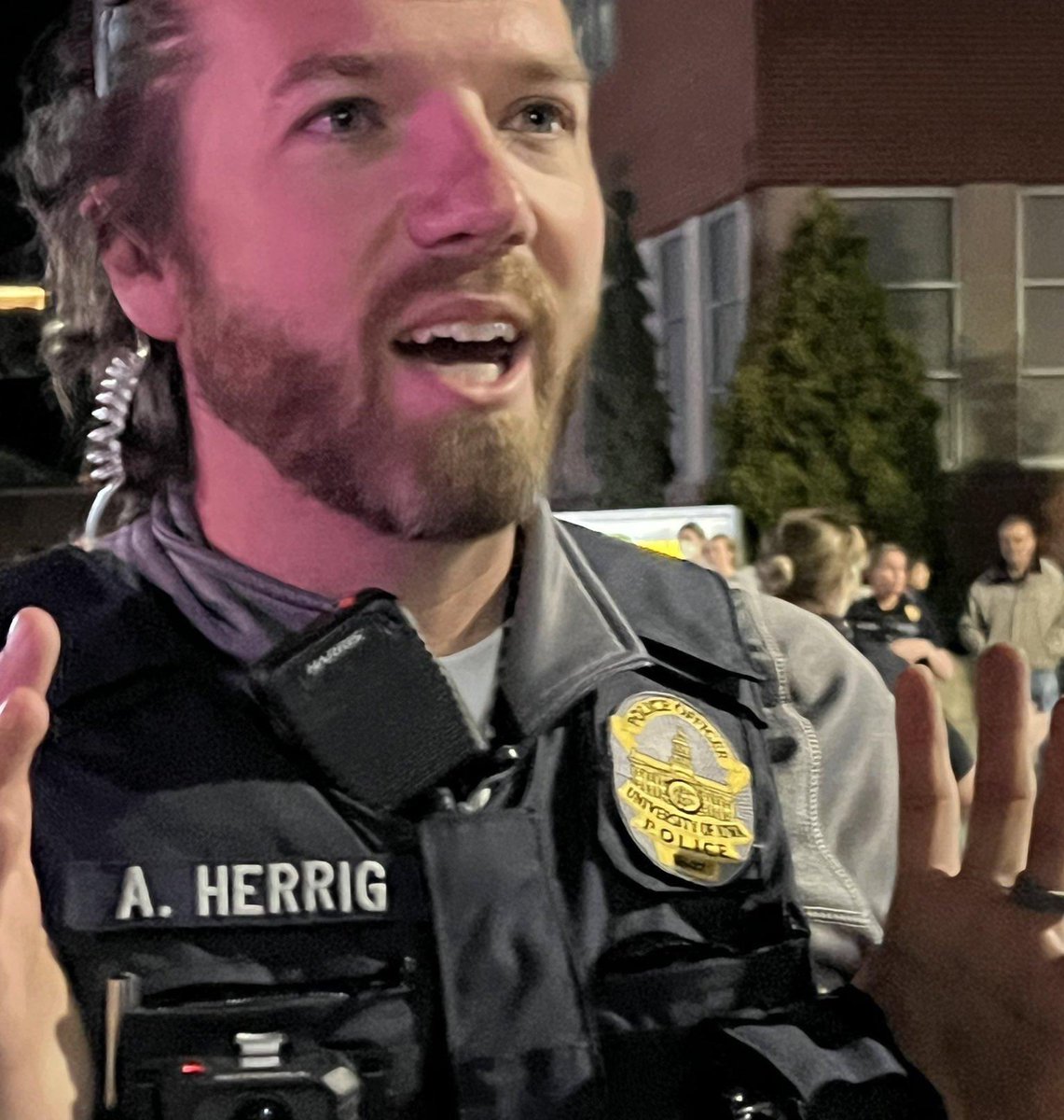 Those who anonymously reached  out to me are saying UIPD’s Lieutenant Travis Tyrrell was one of the officers that opened the door to a home without knocking to attempt to serve an alleged protestor a trespass warning. Officer Adam Herrig also visited community members homes.