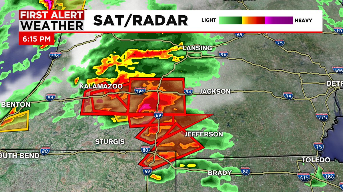 Confirmed, large tornado on the ground in southern Michigan. PDS issued. Near Burlington, Homer, Albion.