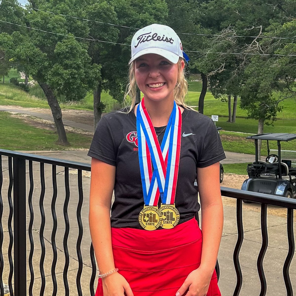 Celebrations are in order for Garden City, securing BACK-TO-BACK Girls Conf 1A #UILState Golf Championships! 🏆🏆 🥇Rylee Wood (Garden City) clinched the individual championship on a tie-breaker. RESULTS ➡️ bit.ly/3OcTUMA