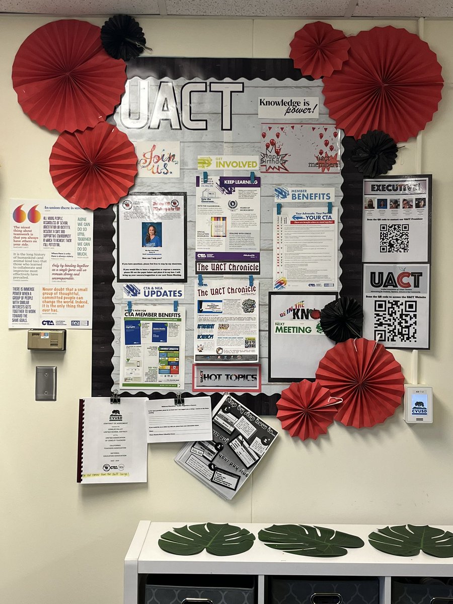 Lovin’ our <a href="/UACTteachers/">Conejo Teachers</a> board in the teachers lounge. #WeAreCTA #conejoteachers #uact