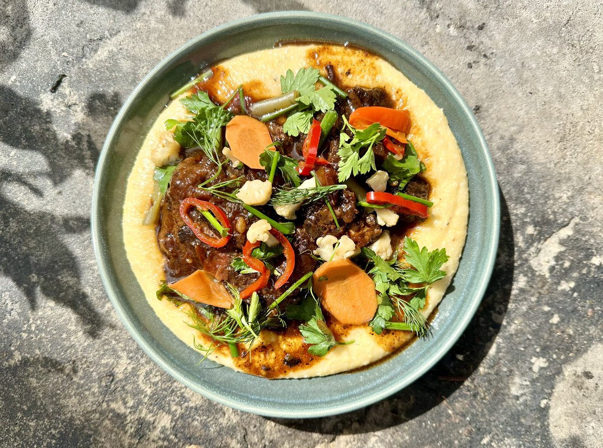 Mother’s Day special: Smoked Wagyu Oxtails, southern polenta, Giardiniera, herbs

Serving Friday through Sunday, our last week open!