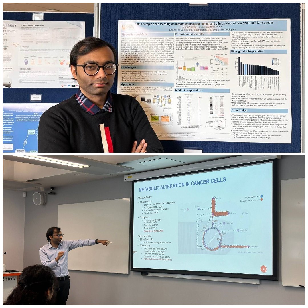 3 working days to @pintofscience! Lets meet a speaker per day. @vsurajnp is a PhD student in Computer Science @TeessideUni who uses deep & machine learning to analyse mutations in cancer cells. pintofscience.co.uk/event/machine-…… #Pint24 #DarlingtonPint