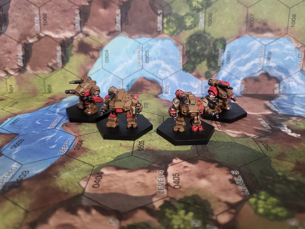 DigiArcStudio's tweet photo. Battle armor from #DeathRayDesigns to be used as Marauder Battle Armor in my Taurian Guard

My Taurian project is getting there. Waiting on 12 more vehicles and may add some more mechs and battle armor. Maybe a bit more infantry...

#battletech https://t.co/yb6VIU0EUC