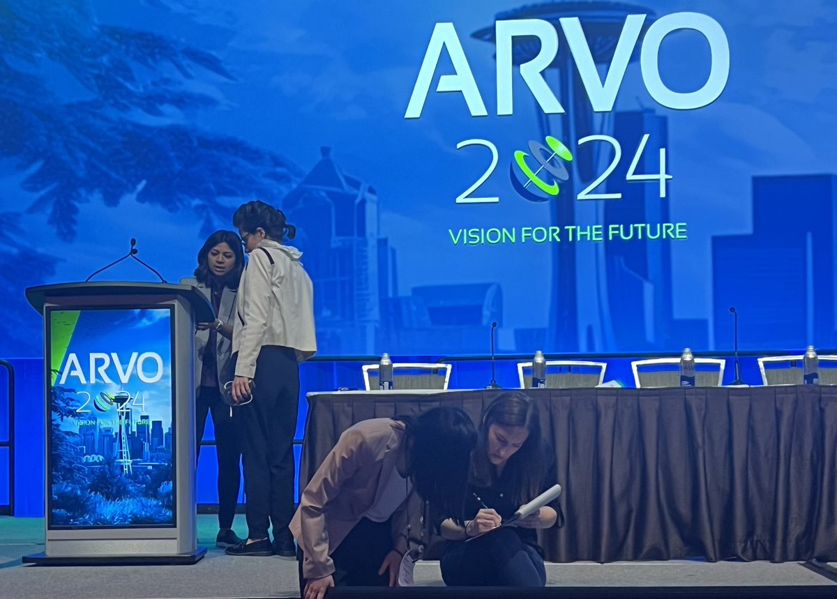 AOIP Lab (@aoiplab) on Twitter photo <a href="/YuChingtzu/">Jeanie Ching tzu Yu</a> getting some last minute stage instructions in the giant ballroom (6BC). Let’s goooooo!!! #ARVO2024 <a href="/YuChingtzu/">Jeanie Ching tzu Yu</a> getting some last minute stage instructions in the giant ballroom (6BC). Let’s goooooo!!! #ARVO2024
