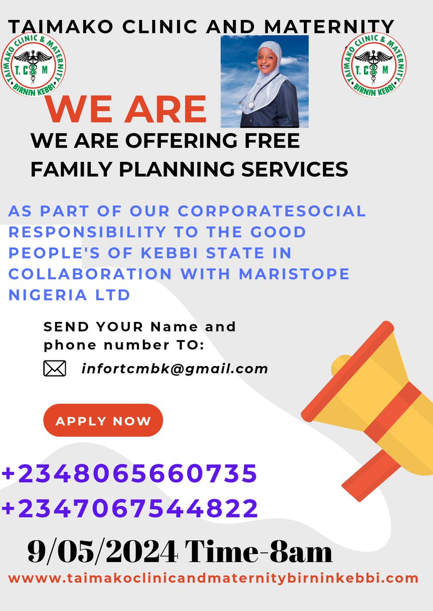 <a href="/hajiyaNasare/">Hajiya Zainab Nasare Nasir Idris</a> <a href="/nafisa_kauran/">Nafisa Kauran Gwandu</a>  we are open for supports in area's such as Free hepatitis B screening &amp;vaccination,free treatment for Diabetes &amp;Hypertention for widows and elderly so as to support His Excellency <a href="/NasiridrisKG/">Dr. Nasir Idris</a> to save more lives &amp;reduce morbidity rate in the state