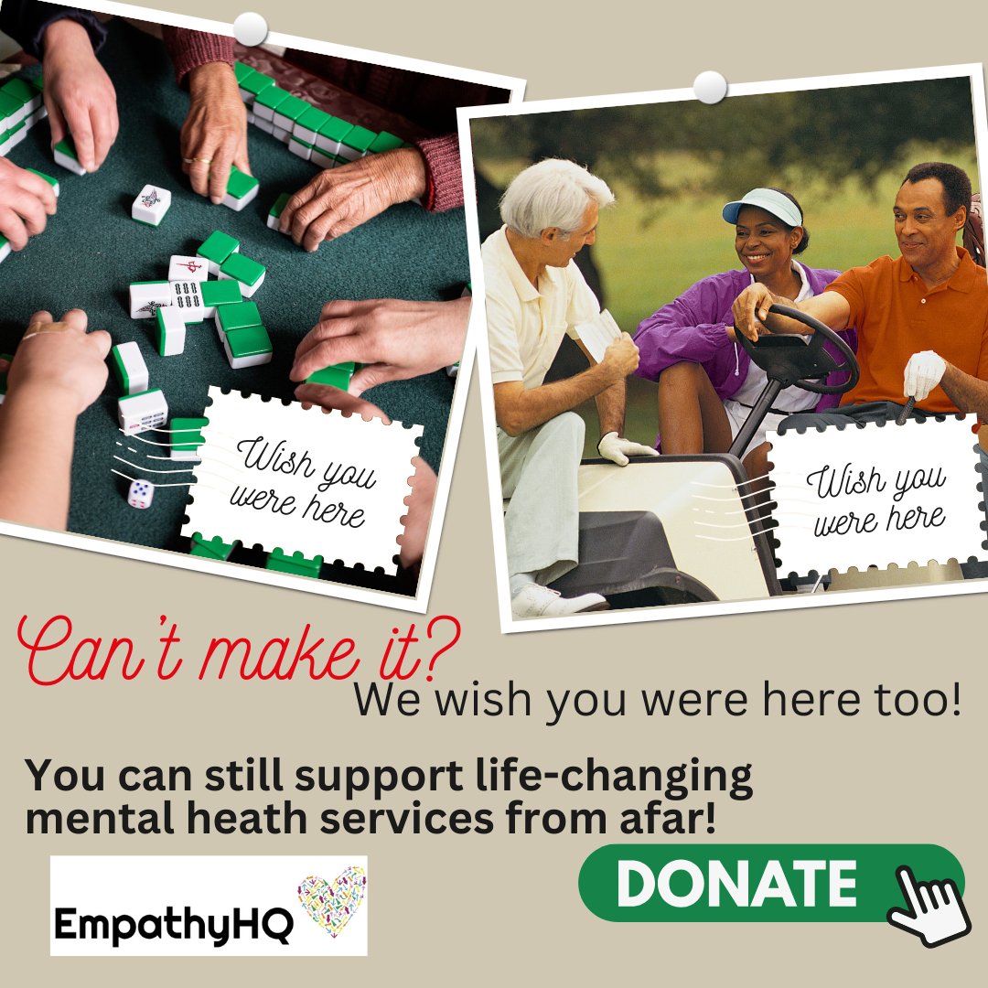 Join us for our Golf Fore! Mental Health & Mahjong Marathon on May 16th to make a difference together! ⛳️🀄️ 

Golf: givebutter.com/GolfForeMental…

Mahjong: givebutter.com/c/Mahj

Donate in May and Double Your Impact: bit.ly/empathyhq