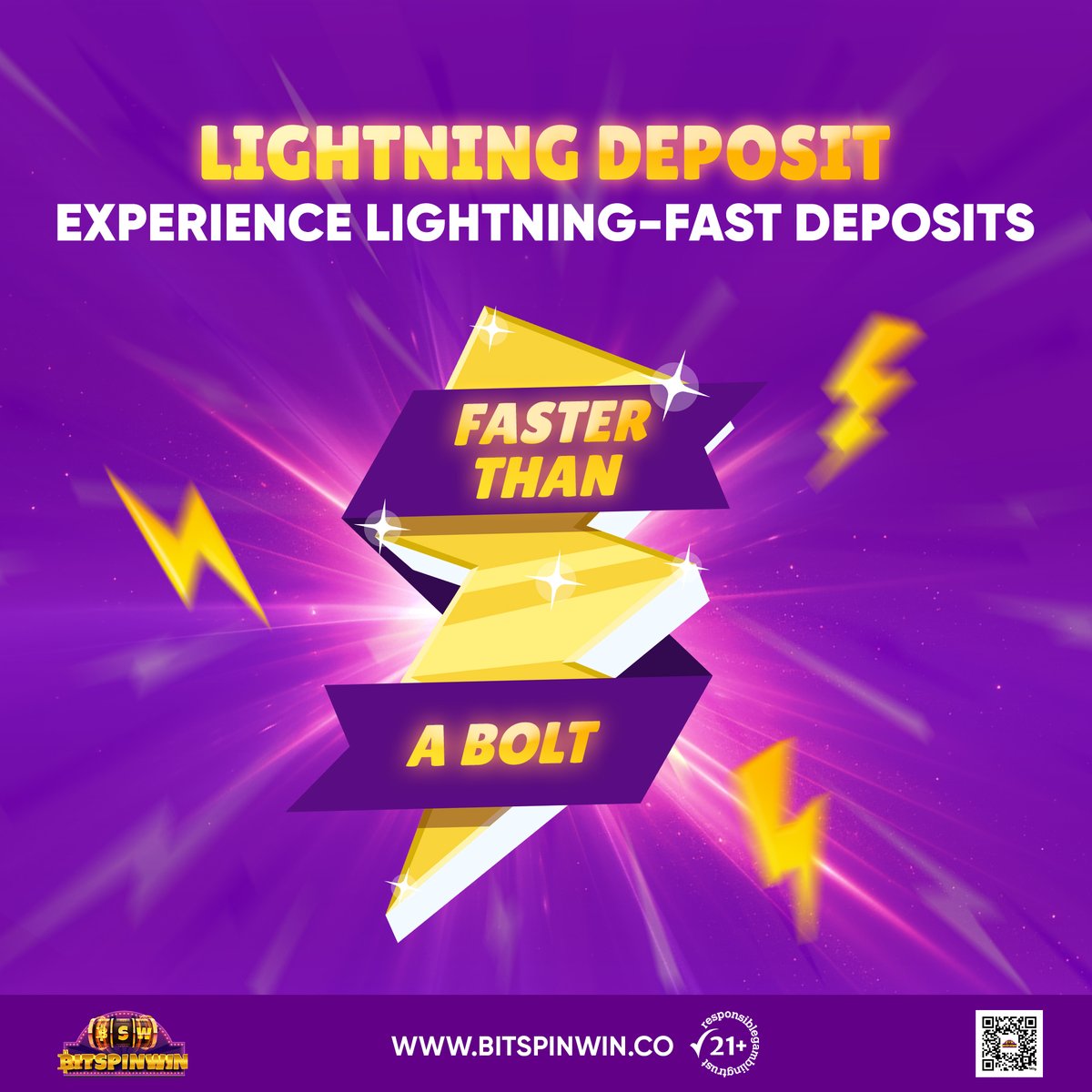 𝐌𝐚𝐤𝐞 𝐚 𝐋𝐢𝐠𝐡𝐭𝐧𝐢𝐧𝐠 𝐃𝐞𝐩𝐨𝐬𝐢𝐭 - it's the fastest way to fuel your gaming fire!🔥 🥂Deposit during Happy Hours between 6-10 am & 𝐂𝐥𝐚𝐢𝐦 𝟓𝟎% 𝐄𝐱𝐭𝐫𝐚 𝐂𝐫𝐞𝐝𝐢𝐭𝐬: t.ly/lightningdepos… . #TrendingNow #casino #USA #slotonline #TT #Cryptocurency #slot