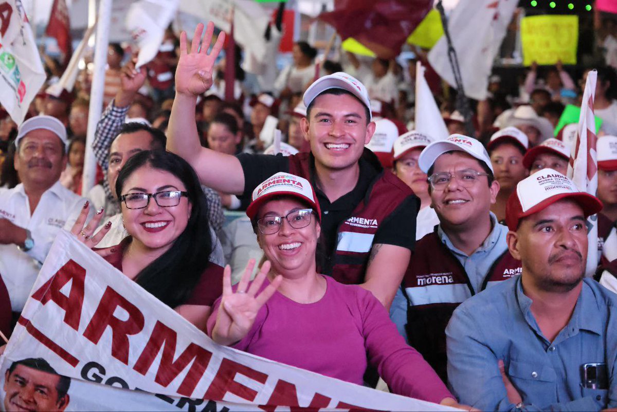 Alejandro Armenta encabeza 🔝 las encuestas 📈. #PueblaYaDecidió ✅votar por #ArmentaGobernador 🙌.
#ArmentaSíSabeGobernar