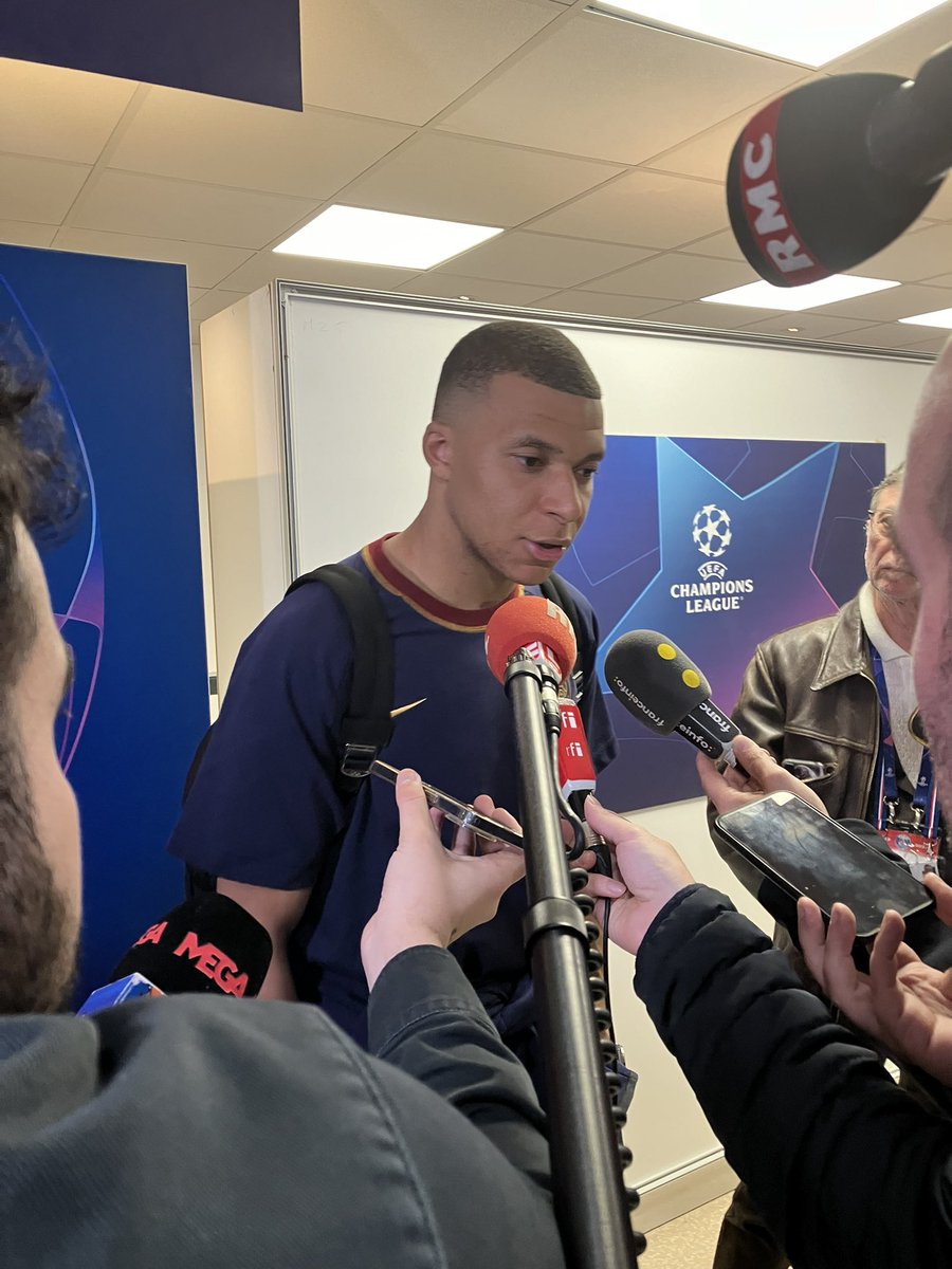 Mbappé « Je n’ai pas envie de parler de malchance. Quand tu es bon, ça ne tape pas le poteau, ça va dedans. Aujourd’hui, on n’a pas été bons dans ce secteur-là » #PSGBVB