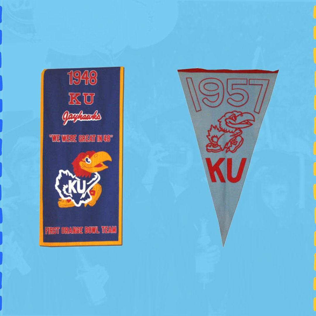UnivOfKansas's tweet photo. Every year since the first Commencement ceremony in 1873, KU students have created a class banner to represent their outlook and spirit and graduates. Here are a few notable banners from years past, as well as the official banner for the class of 2024. 🎓 Rock Chalk! #KUGrads https://t.co/dzmGUHr7Fx