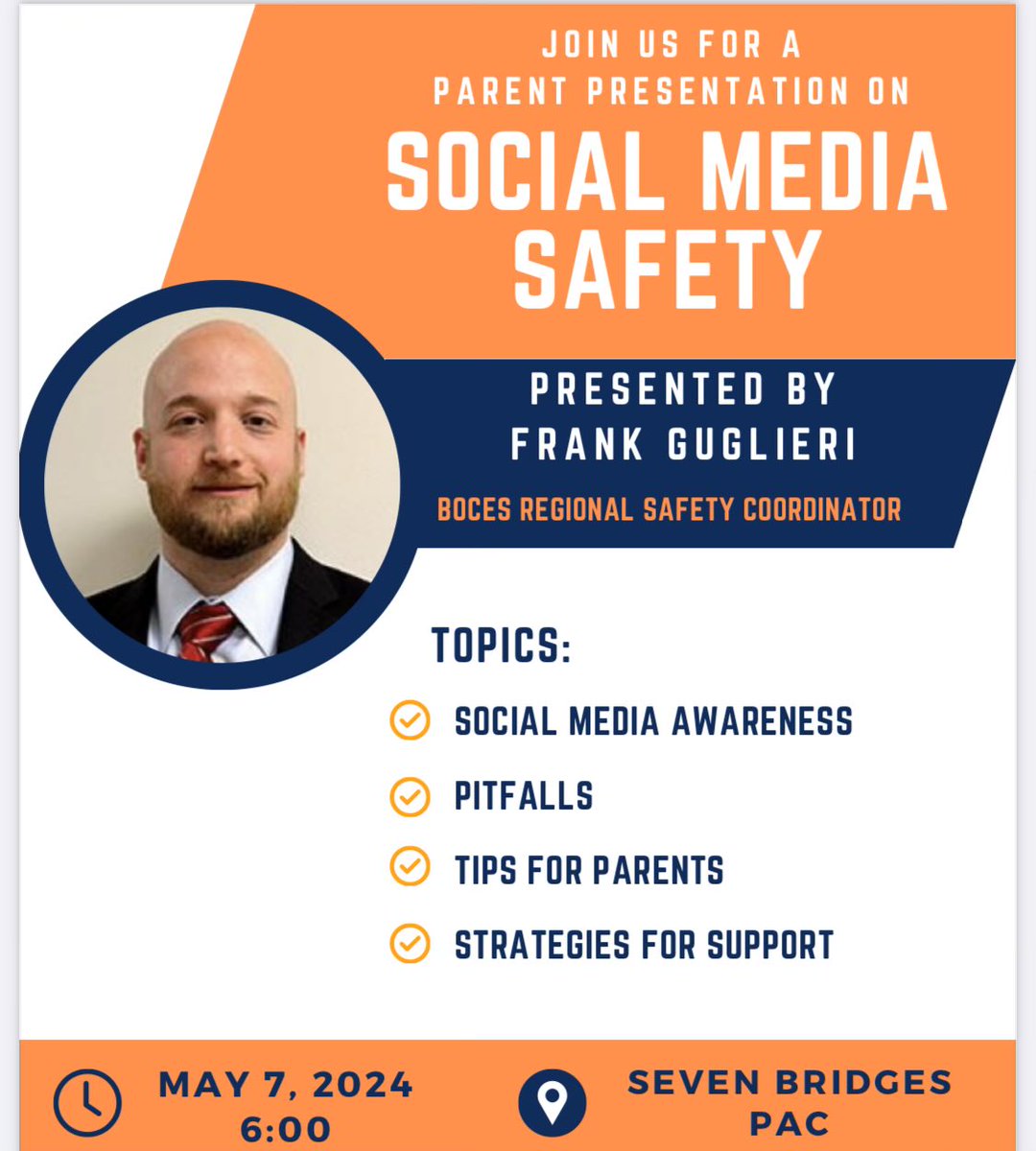 Thanks to Frank Guglieri, BOCES regional safety coordinator, for his insightful presentation tonight at 7B, addressing social media safety and other concerns for CCSD parents of 4th - 8th graders👏 #SafetyFirst #CommunityEngagement @chappaqua_csd @JessRappaport @LauralynStewar1