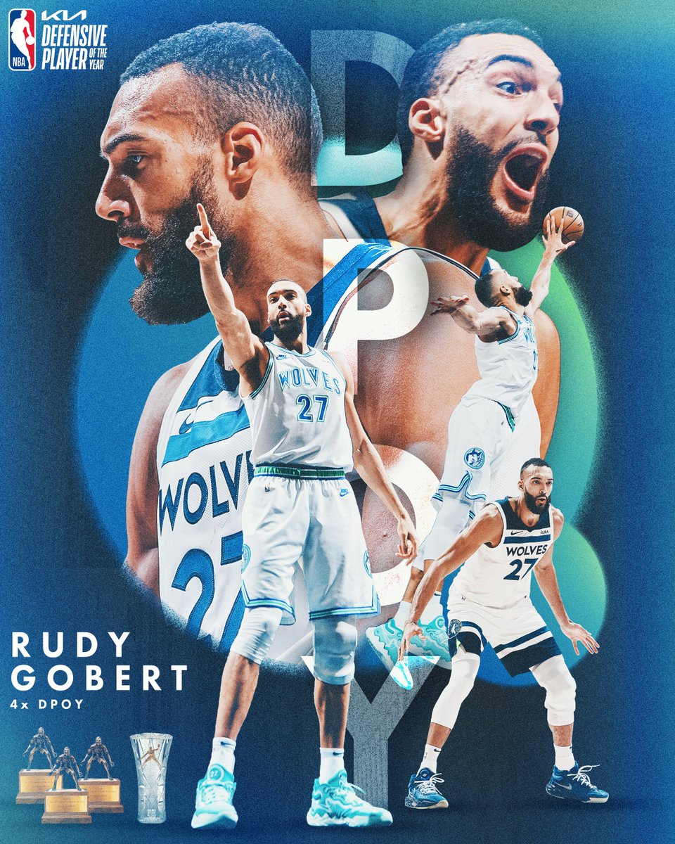 RUDY GOBERT: 4x DEFENSIVE PLAYER OF THE YEAR
