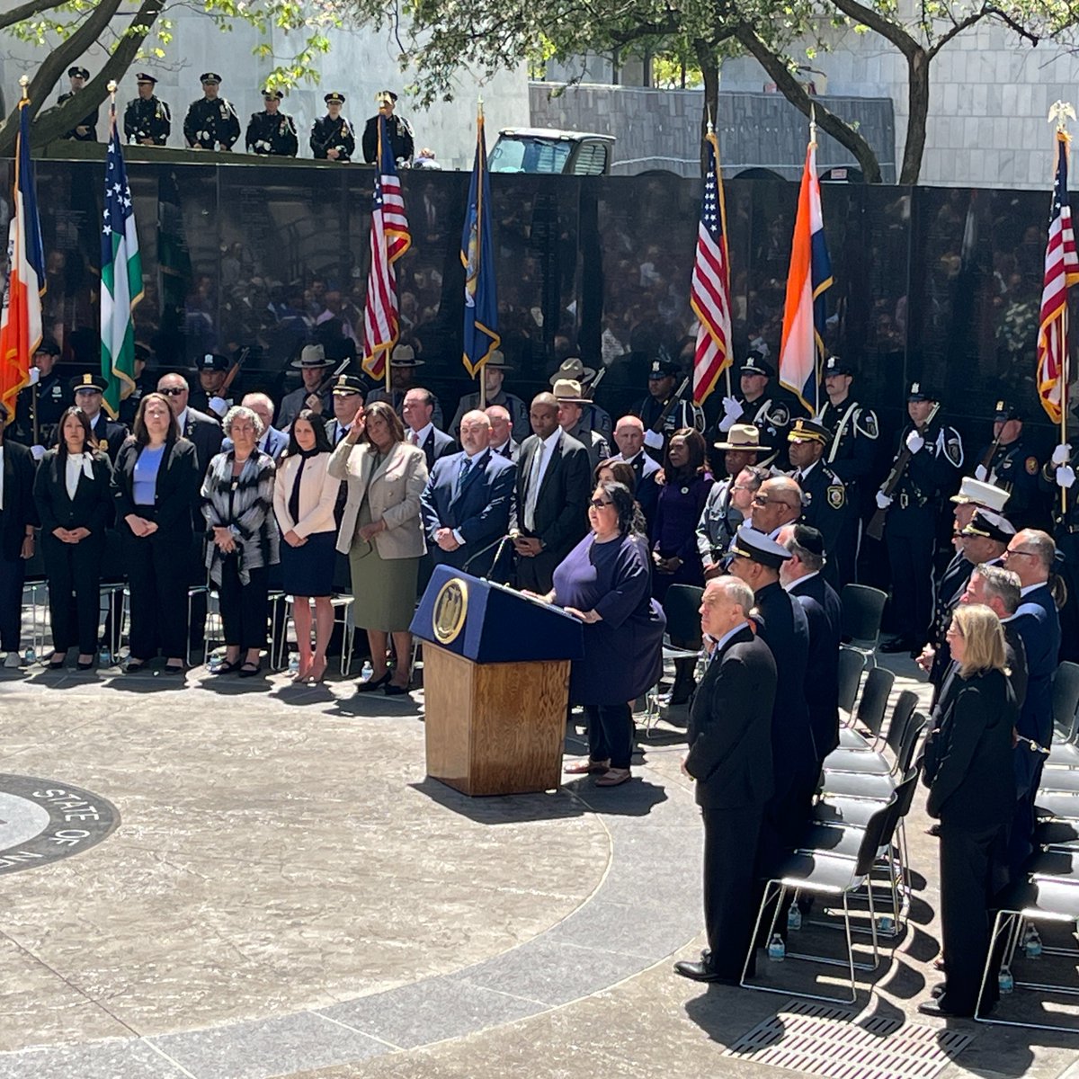 We owe an extraordinary debt of gratitude to the 68 men and women honored at today's Police Officers Memorial Remembrance Ceremony. We are privileged to coordinate this solemn event and thank everyone who joined us to recognize these officers' service and sacrifice.