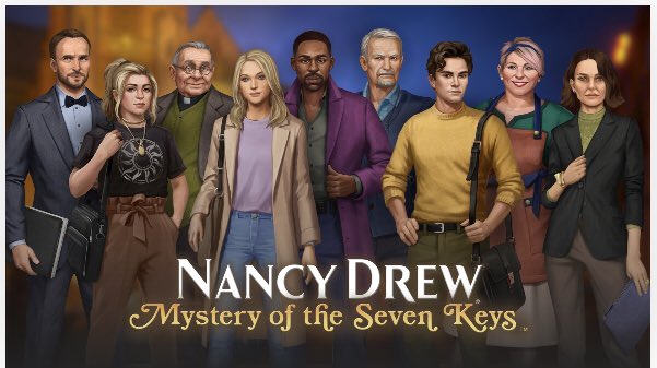 We were so honoured to to be asked by @HerInteractive to be a part of the Launch Day for Game 34- Mystery of the Seven Keys!

#NancyDrew #MysteryoftheSevenKeys #ND34