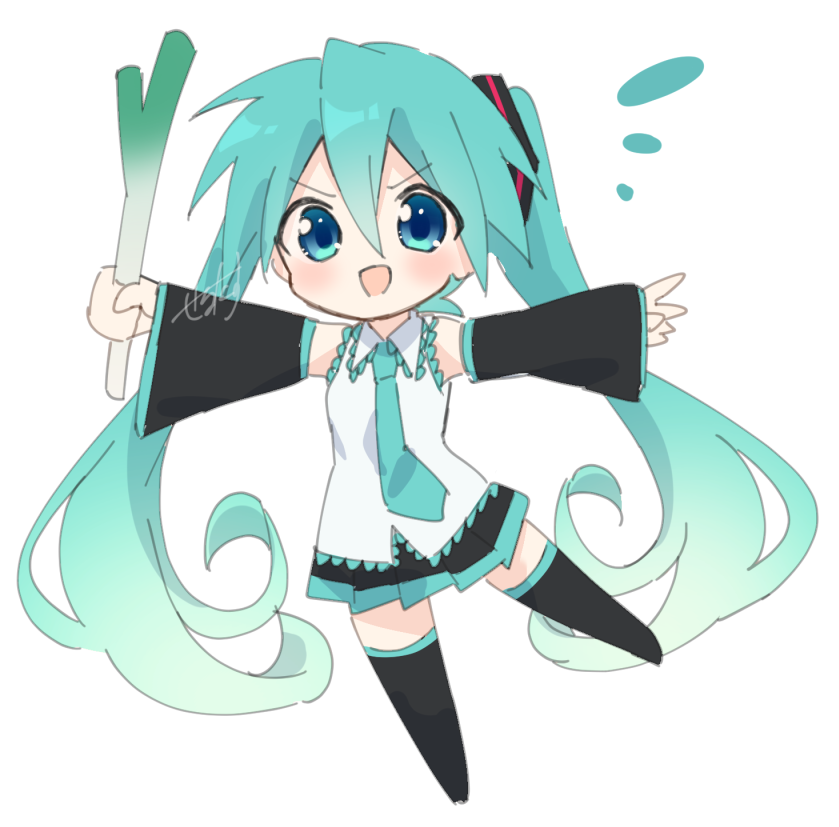 初音ミク 「ちびミクちゃん!」|せっちんのイラスト