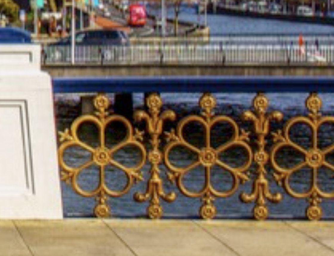 Not many can say they own a piece of Dublin! King's Bridge (now Seán Heuston Bridge) opened in 1828. In the 1960s a crash sent one of the cast iron 'rosettes' into the Liffey. It was dredged up & a Corpo driver told to dump it. He kept it. And now it's mine. 🙂 @littlemuseumdub