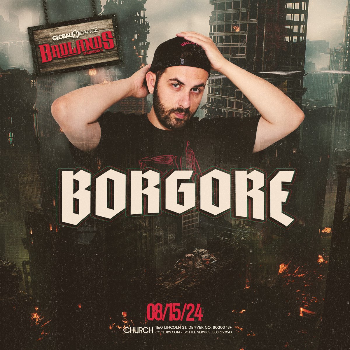 🚨 JUST ANNOUNCED 🚨 Buygore labelhead and one of the pioneers of the American Dubstep scene @borgore is headed to #BADLANDSTHURSDAYS 8.15 for some dubstep related activities 😈🔊 Tickets on sale now > bit.ly/badlandsxborgo…