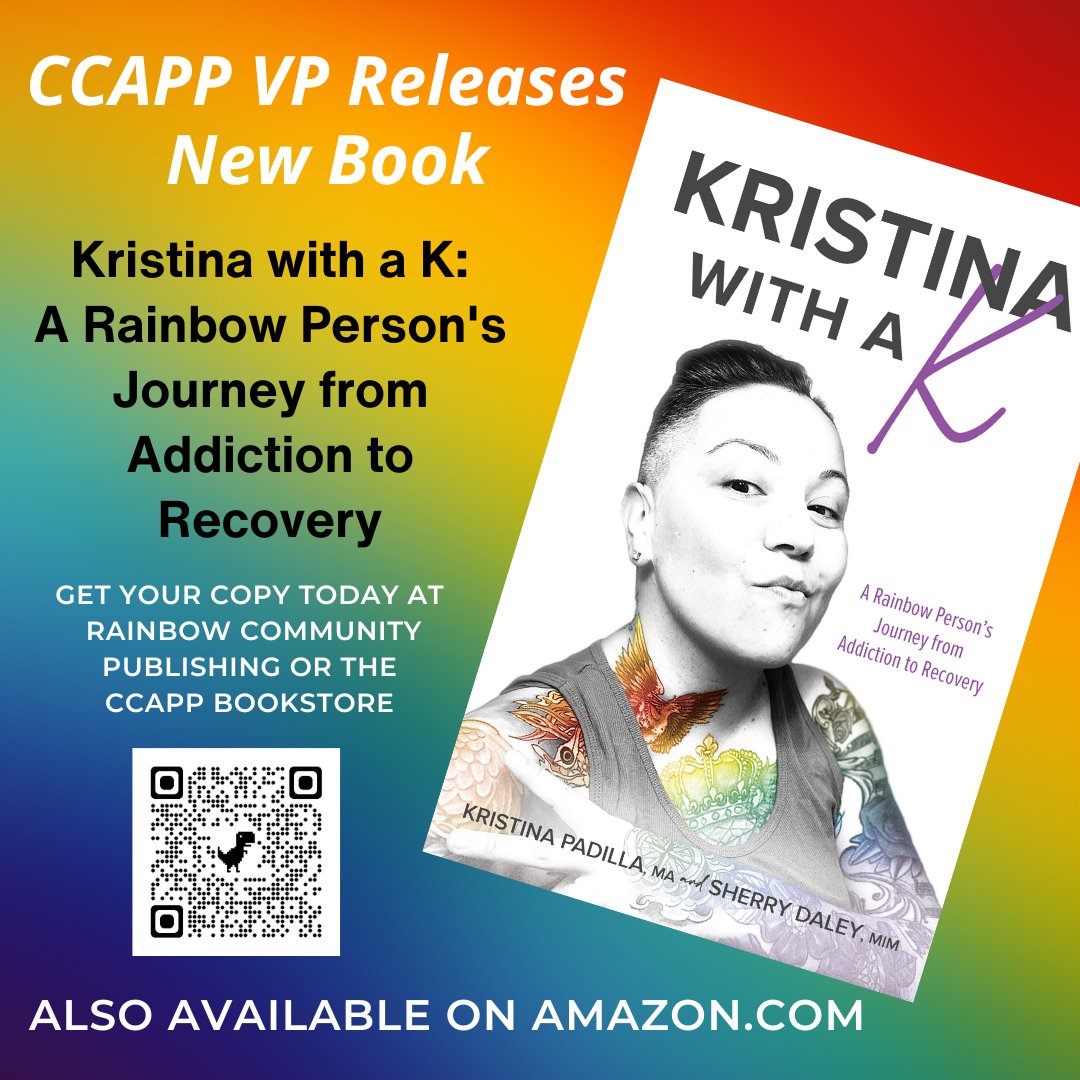 [Publication] Kristina Padilla serves as inspiration as someone who has overcome great odds to turn their life into a productive and loving example of recovery. Buy 'Kristina with a K' from our partner @CCAPP4U today: ccappconferences.com/product/kristi…