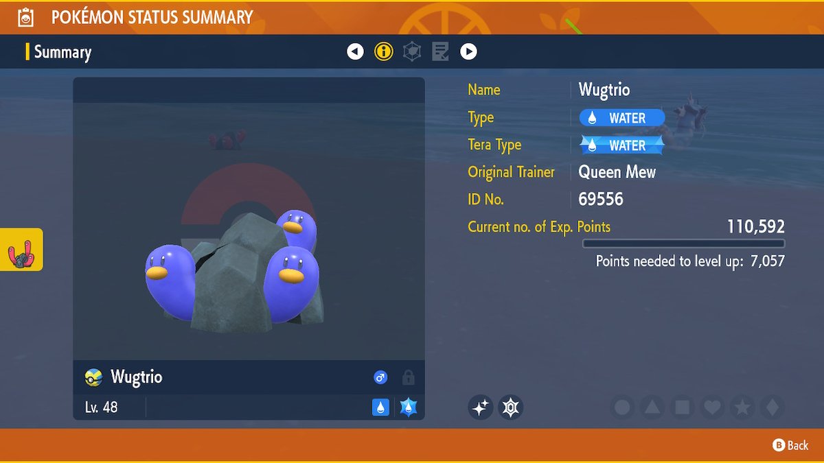 QueenMew85's tweet photo. Shinies caught so far. Wugtrio and Gyardos was the primary targets but got the other ones before the target was found. #PokemonScarletViolet #NintendoSwitch https://t.co/vDgwHK9tvO