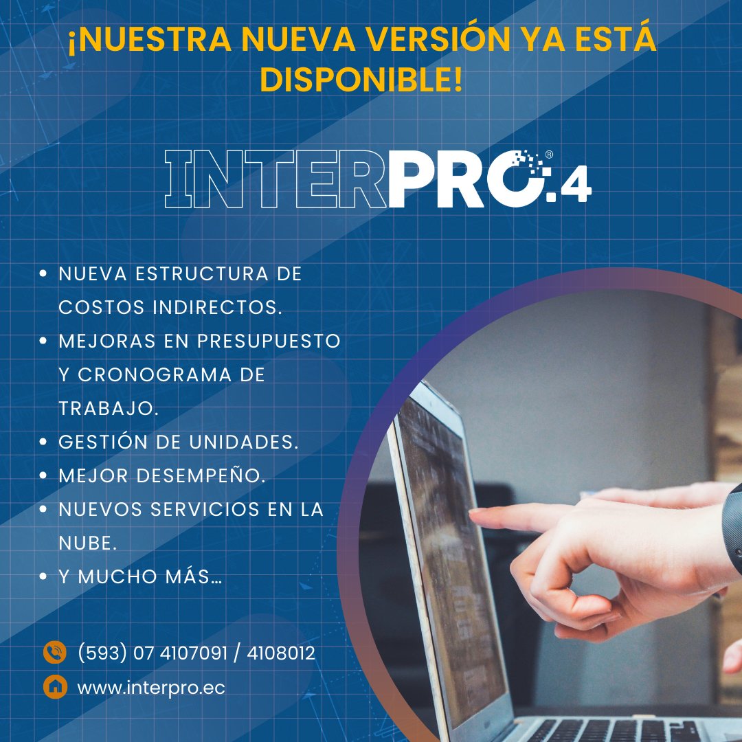 InterPro_Ec's tweet image. ¡Grandes noticias! 🎉 Ya está disponible InterPro 4. 🚀💻 
¿Lo mejor? ¡En mayo continúan nuestras promociones de actualización! 🔥 Si tienes InterPro 2010 o 3, prepárate para disfrutar de beneficios exclusivos al actualizar a InterPro 4.  😍 
#InterPro4 #Actualización #Promoción