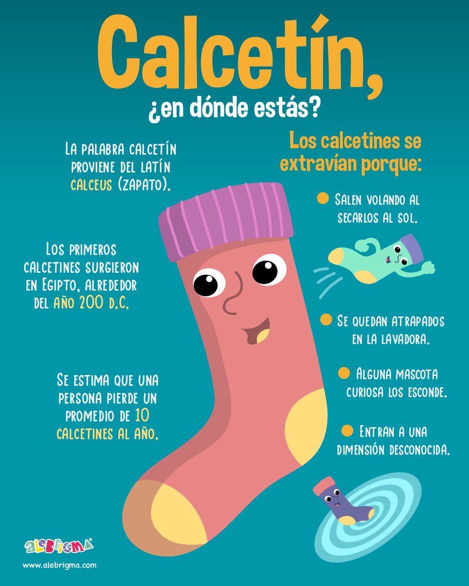 ¿Alguna vez se te ha perdido un calcetín? ¿Lo buscaste por toda la casa y nunca apareció? ¿Tienes en tu cajón varios calcetines nones, esperando que algún día aparezca su compañero? 

#Calcetin #CalcetinesPerdidos