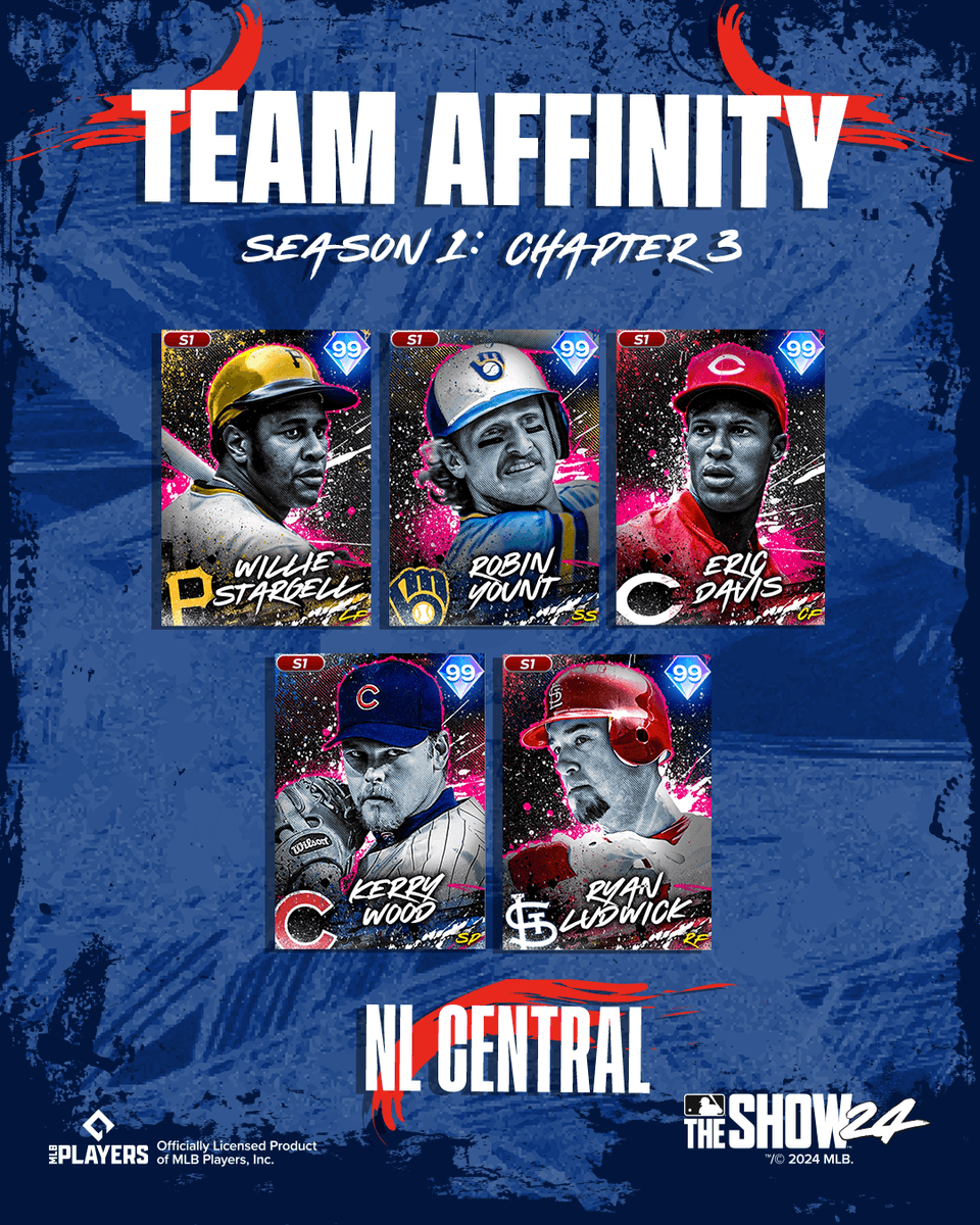 Who do you take and why is it Eric Davis? 
It is tough to choose between these great 💎 options. 
Lucky for you, all 5 can be earned just by playing #MLBTheShow 24's new 🔥Team Affinity Season 1: Chapter 3 content that drops on Friday around noon PT.