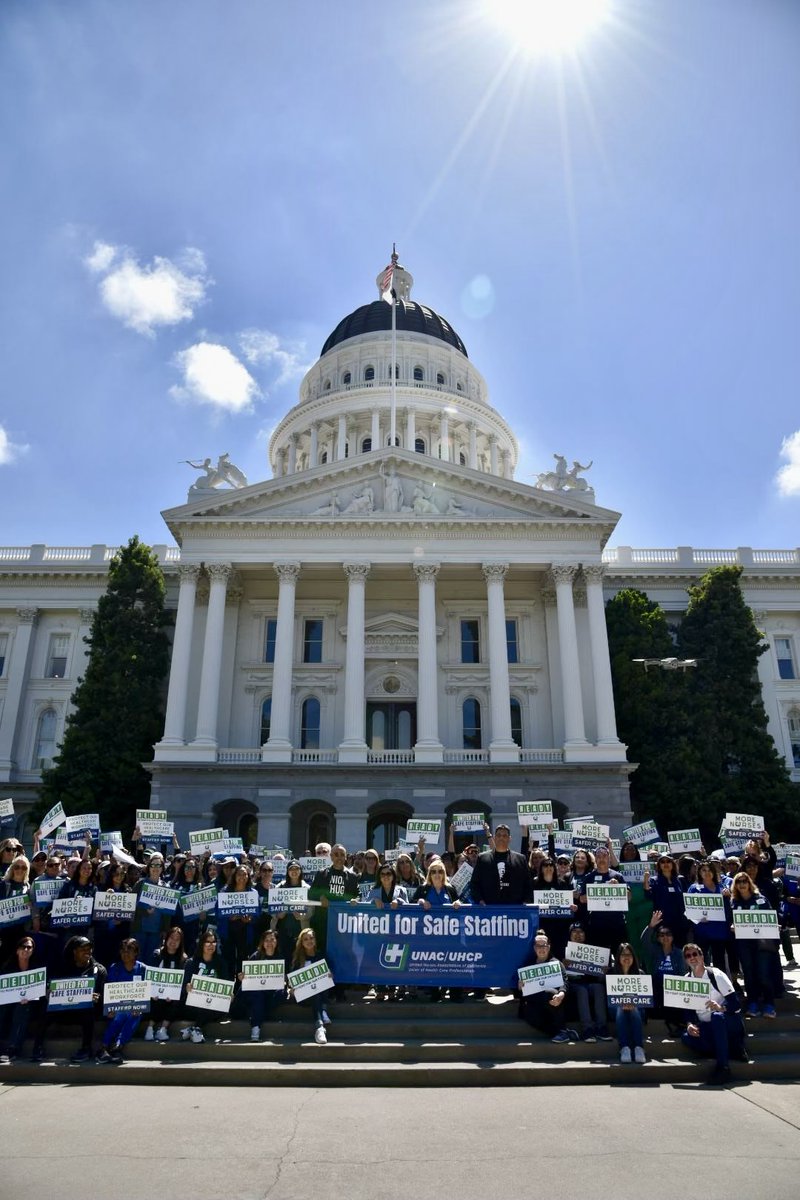 <a href="/unacuhcp/">UNAC/UHCP 😷</a> nurses and healthcare professionals take our fight for safe staffing to #Sacramento