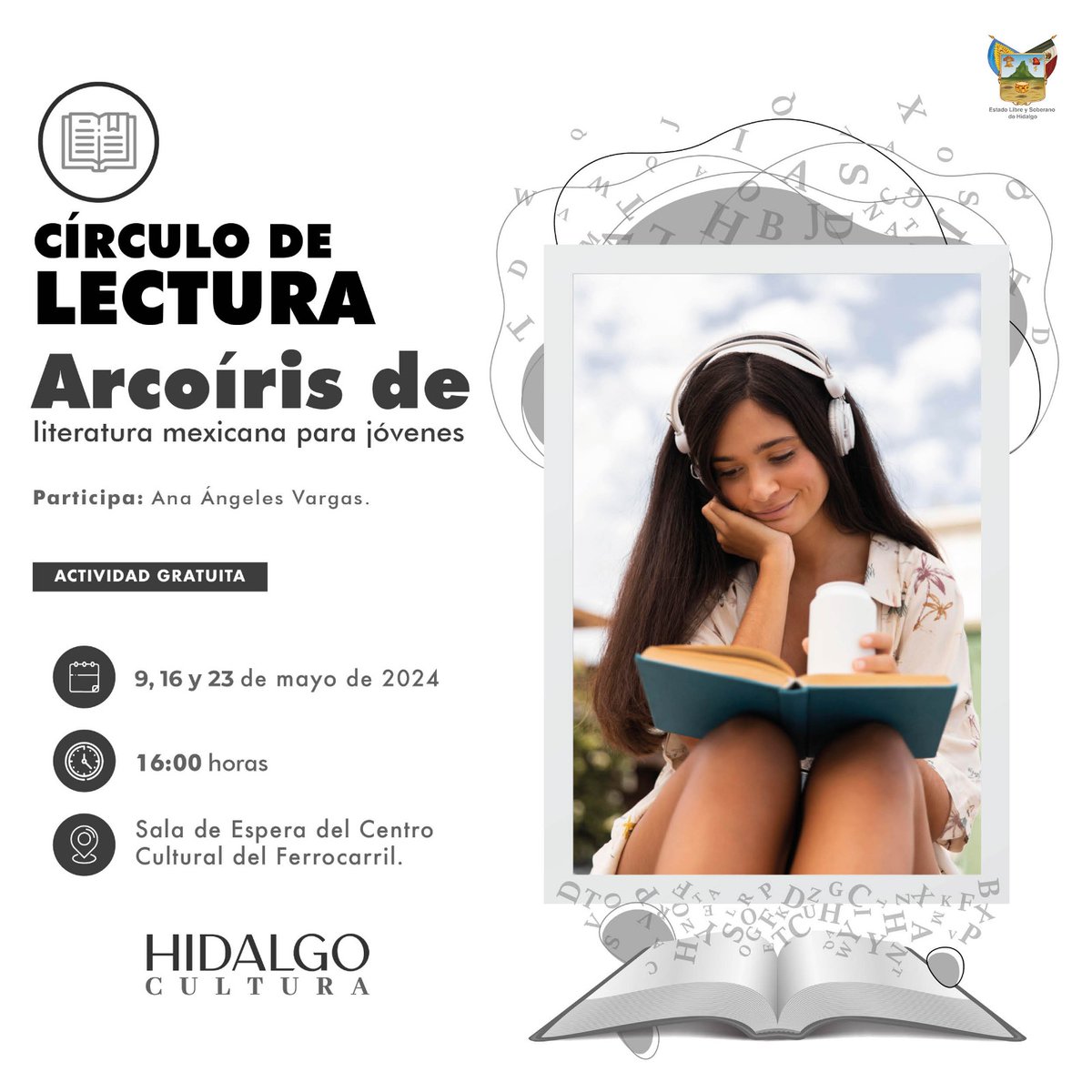 #CirculoDeLectura 📖

Un espacio abierto para  mayores de 18 años, amantes de las letras, compartir, difundir y amar la literatura. 
📚 Circulo de Lectura: 𝘼𝙧𝙘𝙤𝙞́𝙧𝙞𝙨 𝙙𝙚 𝙡𝙞𝙩𝙚𝙧𝙖𝙩𝙪𝙧𝙖 𝙢𝙚𝙭𝙞𝙘𝙖𝙣𝙖 𝙥𝙖𝙧𝙖 𝙟𝙤́𝙫𝙚𝙣𝙚𝙨, con  Ana Rosa Ángeles Vargas.