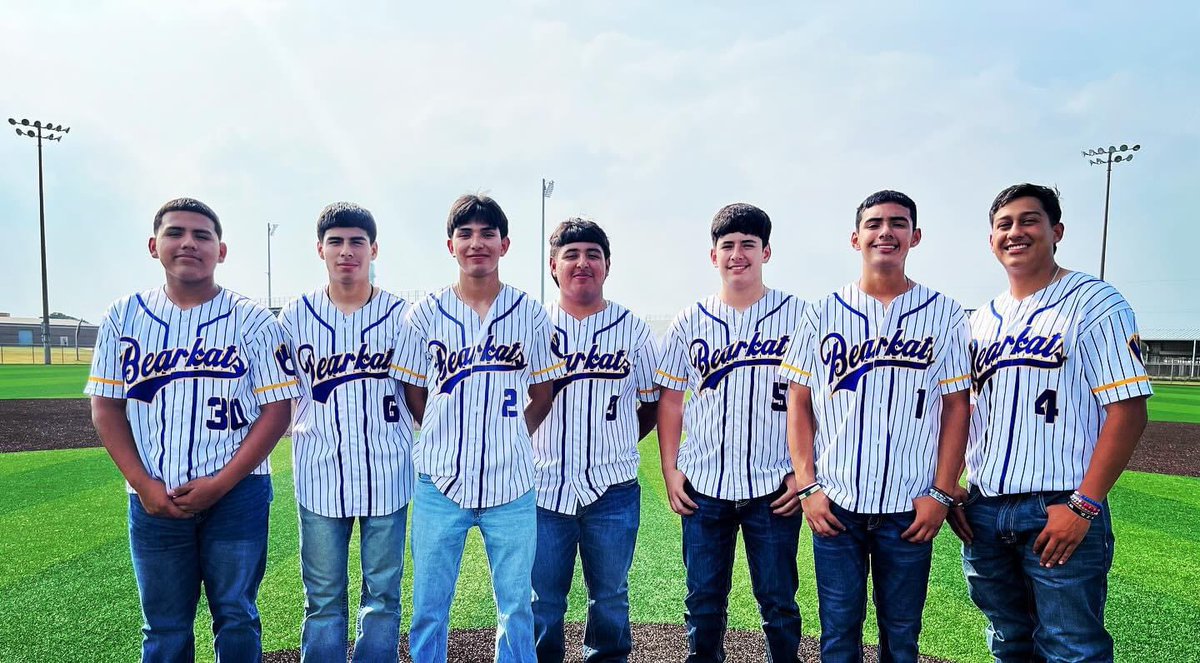 Congratulations to our Bearkat Baseball players who received All-District honors this season! The future is bright. Until next year #PlayFAST #KatStrong 
Not shown - Jonathan Ortega, Ethan Barnhart