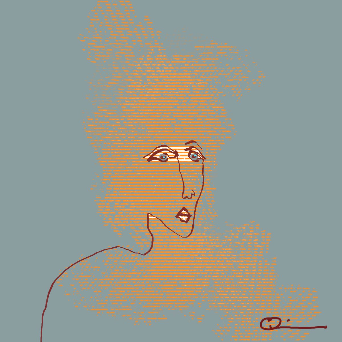 “Mystified” … linktr.ee/jeffquiros #artwork #art #avantgarde #modernart #painting #illustration #figurativeart #figurative #ink #expressionism #artbrut #contemporaryart #fineart #sketch #portrait #artgallery #drawing #flamingabstracts #interiordesign #hospitalitydesign