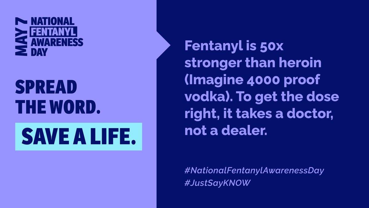 Nearly 25% of overdose deaths among adolescents involve fake pills, often containing fentanyl. This National Fentanyl Awareness Day, talk to your kids about the dangers of illegally made fentanyl: ow.ly/ssLl50RxAeg
#NoRandomPills