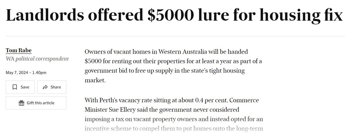 The #Australian housing market is not a #free market. 

Each time centralised authorities implement a new policy, it provides temporary relief to some but only further exacerbates the issue long term. 

The #CostOfLivingCrisis is real & #Bitcoin offers a viable path forward.
