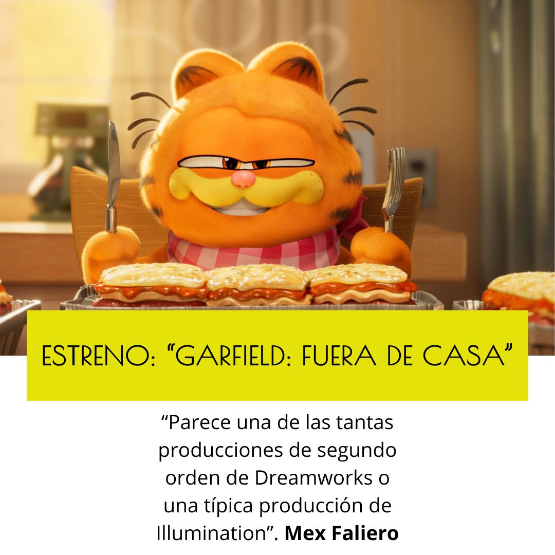 ESTRENO #GarfieldFueraDeCasa de Mark Dindal: 5 PUNTOS para @mexfaliero ✍️ acortar.link/y4GKfF
----
#TheGarfieldMovie #Garfield #MarkDindal #ChrisPratt #SamuelLJackson #HannahWaddingham #VingRhames #NicholasHoult #CecilyStrong #BrettGoldstein #SnoopDogg #cine #movie #películas