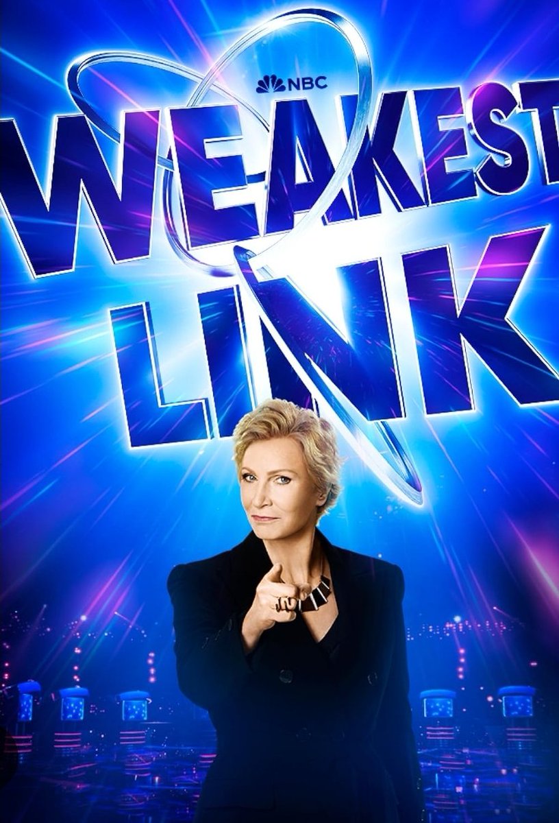 It's our favorite night of the week! 🙌Tonight, watch an all-new #WEAKESTLINK episode starring America's Favorite Game Show Host, the hysterically funny, award-winning actress #JANELYNCH 🌟  Tues., May 7 at 9/8c @NBCWeakestLink @janemarielynch