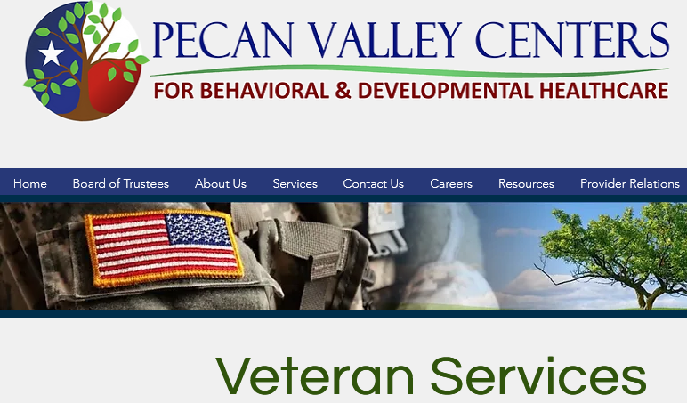 Pecan Valley Centers offer #TexasVeterans a range of resources including Claims & financial assist, help with substance abuse, clinical counseling & more. pecanvalley.org/veteran-servic… TVC is proud to award Fund for Veterans' Assistance Grants to Pecan Valley Centers