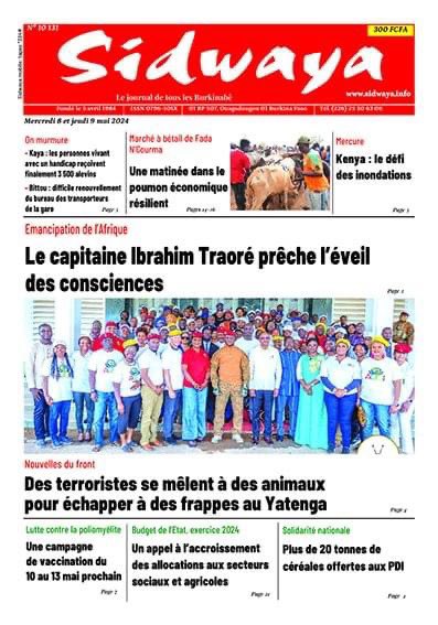 #BurkinaFaso #Lwili #Burkina_Faso #presse #PressFreedom #Medias #LaUne de SIDWAYA du 08 mai 2024