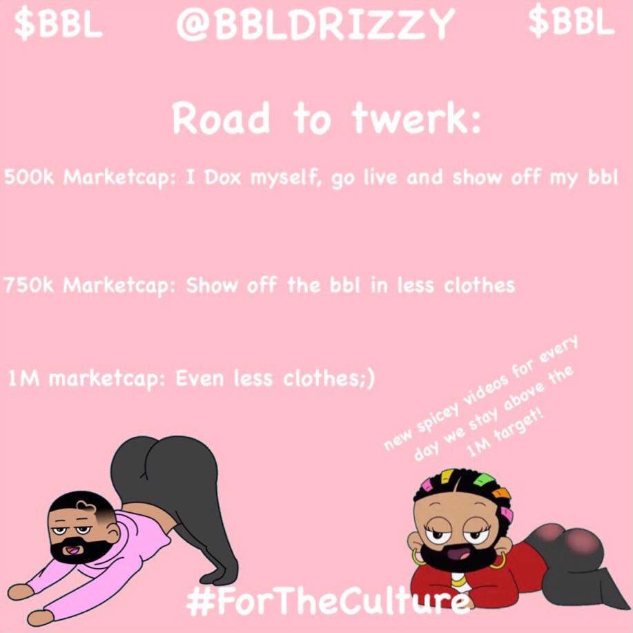Khaled219843013's tweet photo. @scxba_ @Drake @MetroBoomin $BBL DRIZZY Twerk contest is about to go crazy, join up asap!! @bbldrizzysol https://t.co/Grr8bEiNXc