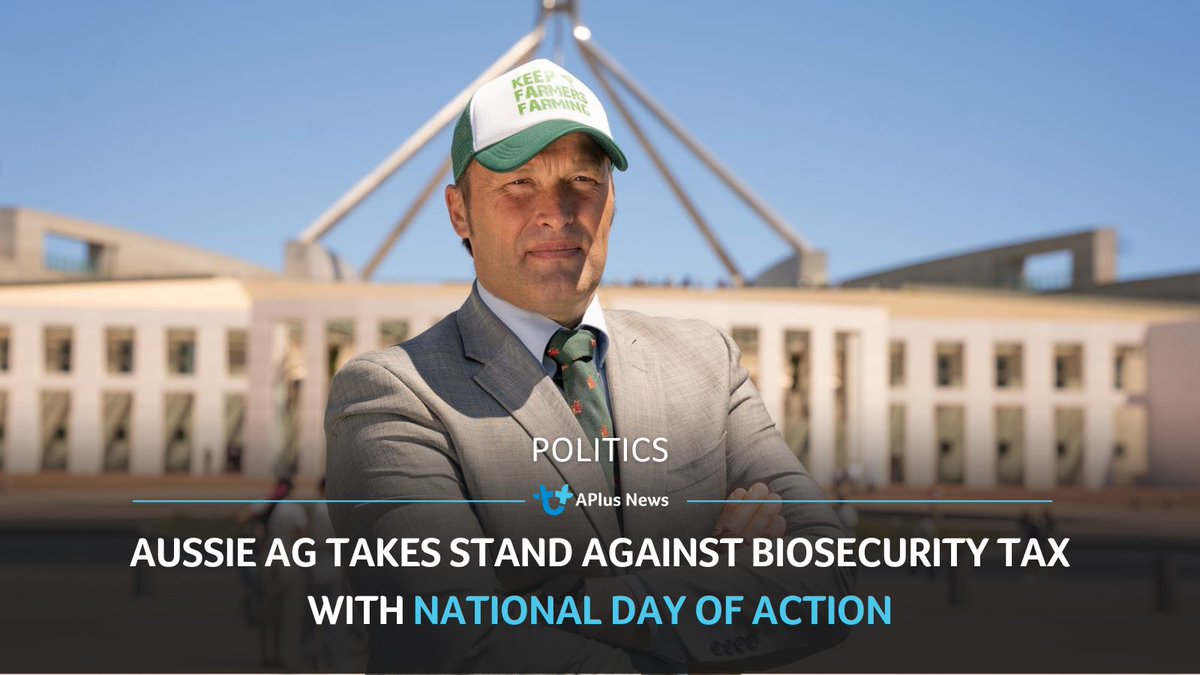 Aussie Ag takes stand against biosecurity tax with National Day of Action

✏️ @NatashaLobban 

READ ARTICLE: pulse.auctionsplus.com.au/aplus-news/bee… 

WATCH INTERVIEW AT BEEF: pulse.auctionsplus.com.au/aplus-news/bee…

Follow along via #scrapthetax