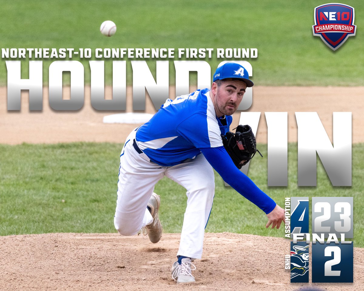 DOWN GO THE PENMEN. The Greyhounds knock off the top-seeded Penmen 23-2 in the first round of the NE10 Tournament 

#LetsGoHounds #HoundNation #NE10EMBRACE #d2baseball #d2bsb