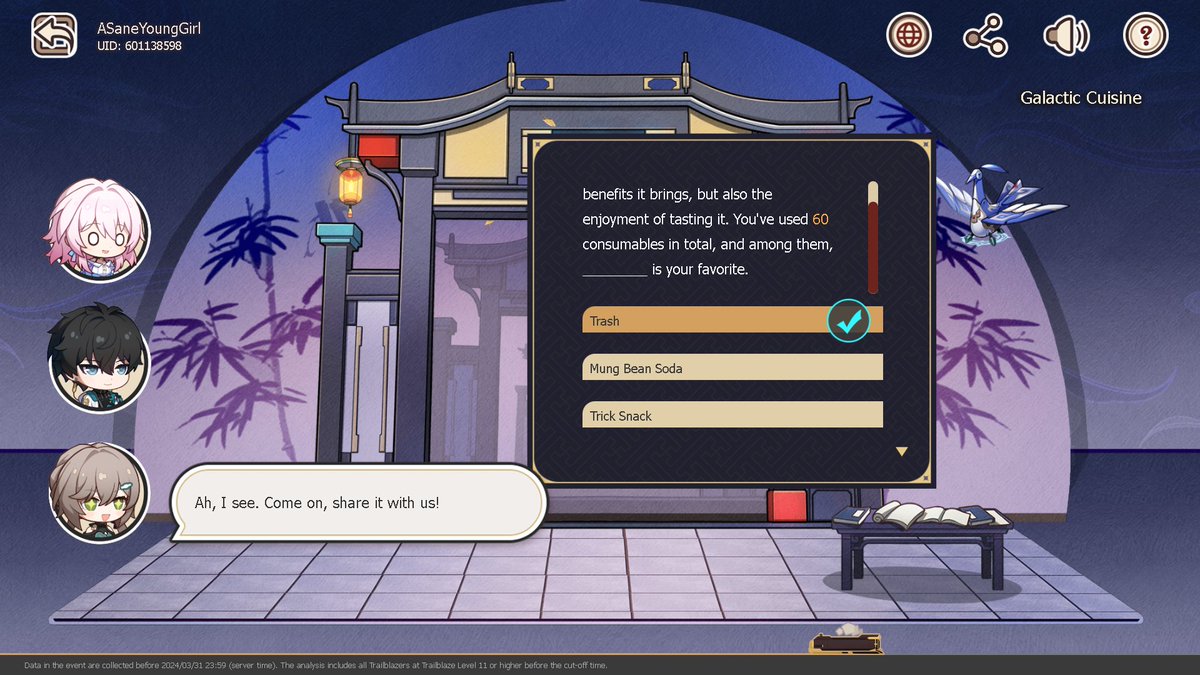 Correction: Bronya's favorite