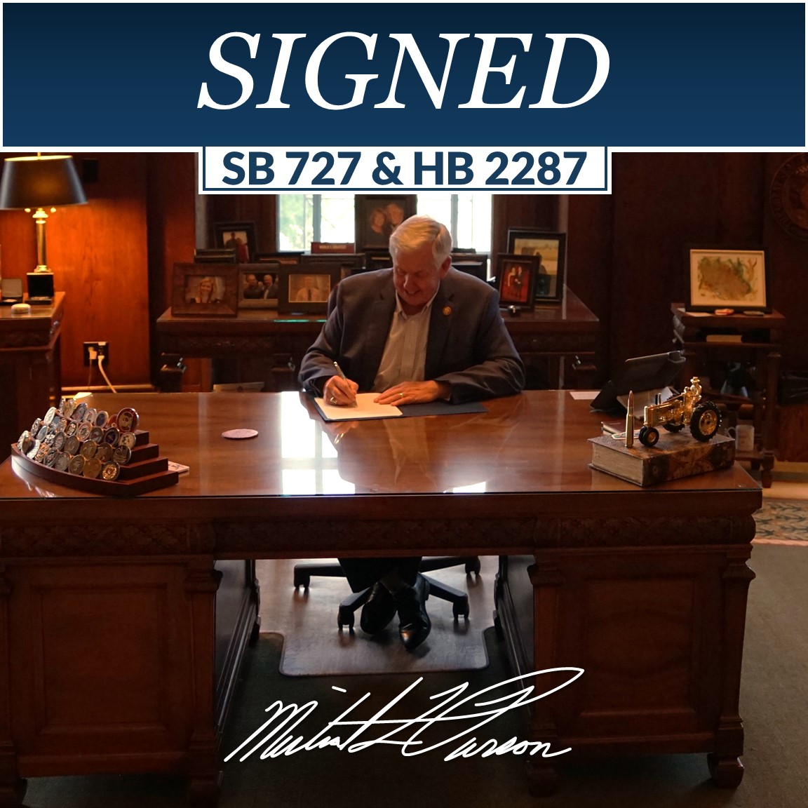 Today was another win for students as @GovParsonMO just signed the biggest education reform in state history. SB 727 and HB 2287 were a win-win-win package that supports public education, expands school choice options, and protects homeschooling. #moleg