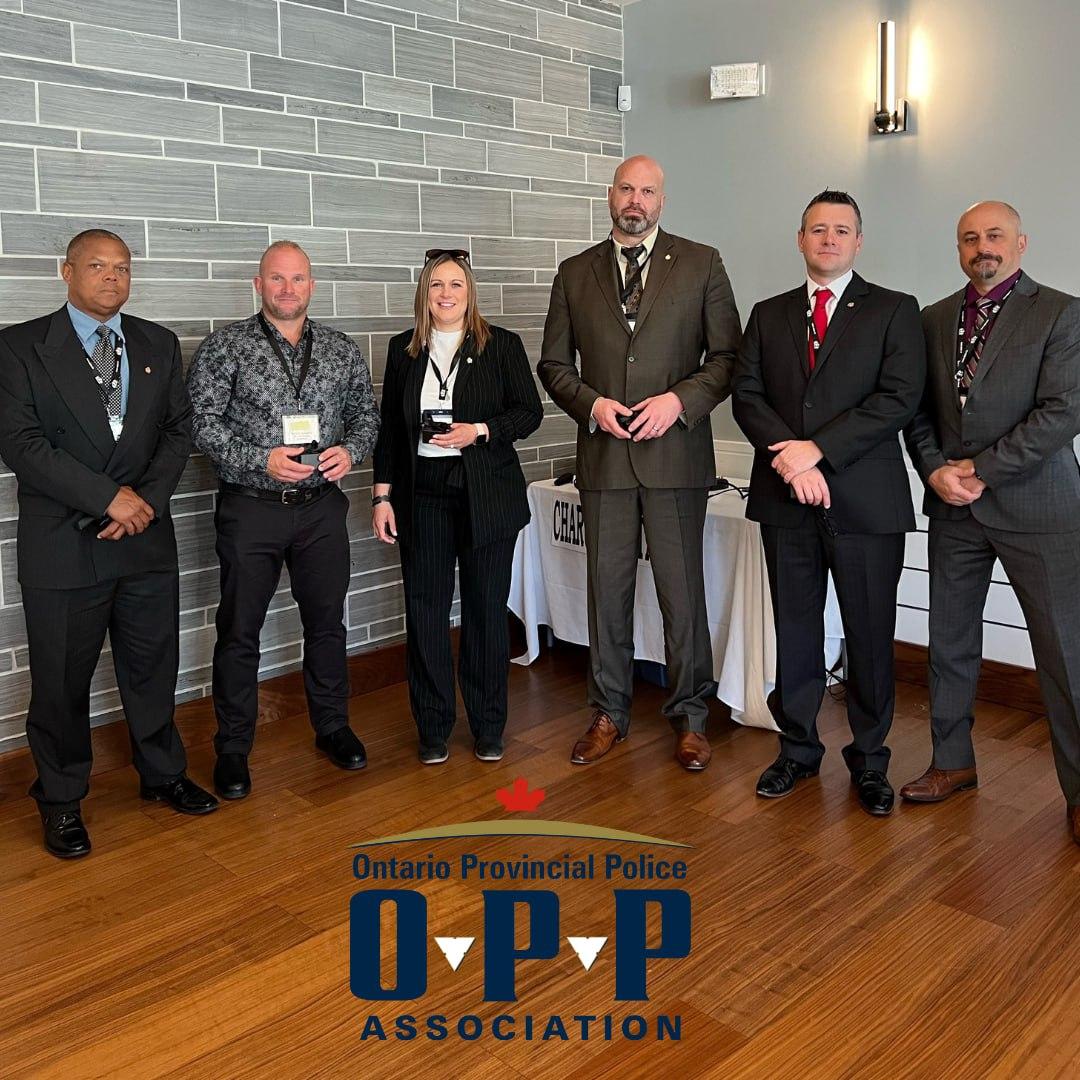 Congratulations to (L toR) Dwight Young (5 Branch), Kevin Jansen (12S Branch), Lianne Wilhelm (6 Branch), Trevor Davies (1 Branch) & Karl Thomas (2 Branch) on receiving Branch President Pins for being new Branch Presidents. OPPA President John Cerasuolo presented the Pins today…